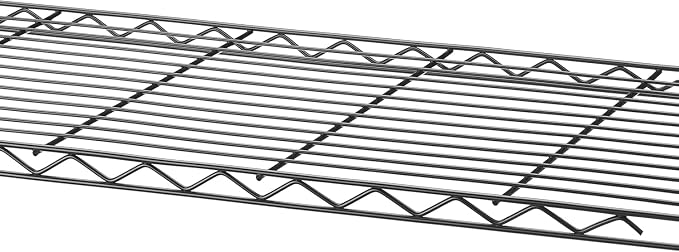 Xcity Storage Shelves, 1 Tier Heavy Duty Metal Shelving Unit, 350 LBS Adjustable Steel Wire Shelf for Commercial, Pantry, Kitchen, Garage, 14" D x 30" W x 15" H, Black