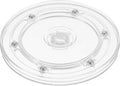 uxcell Acrylic Lazy Susan Turntable, 5.5 Inch Clear Turntable Organizer Ball Bearing 360 Degree Rotating Tray for Spice Rack Table Cake Kitchen Pantry Decorating Bathrooms