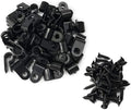 Cable Clamp R-Type Cable Clip Wire Clamp 1/4-inch Nylon Screw Mounting Cord Fastener Clips with Screws for Wire Management - 50 Pcs Cable Clamps + 50 Pcs Screws
