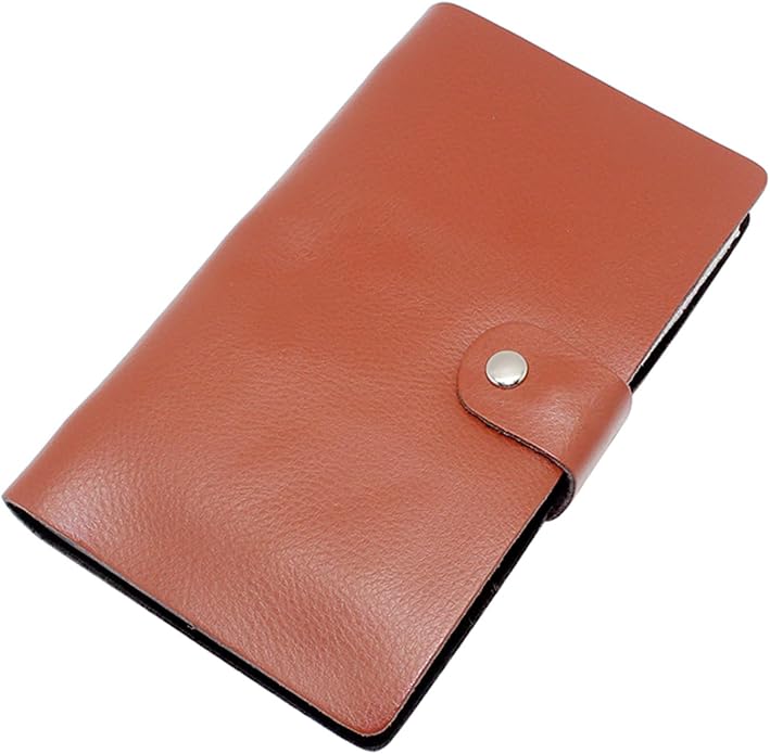 boshiho Leather Credit Card Holder Business Card Case Book Style 90 Count Name ID Card Holder Book