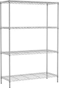 Meet perfect 4-Tier Heavy Duty Metal Shelving Unit, 800 lbs Capacity Adjustable Wire Shelf, Rust-Resistant Storage Rack for Garage, Kitchen, Pantry, Basement - 53.7" H x 35" W x 13.4" D