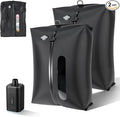 KXB Vacuum Seal Bags for Travel Luggage with Wireless Pump, 29L Compression Bags for Carry-On Suitcase & Travel Backpack, Reusable IP67 Waterproof Vacuum Storage Kit(2PC + PUMP)
