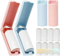 16 Pack Travel Lint Roller with 360 Sheets, Mini Portable Lint Remover with 4 Handles & 12 Refills, Reusable Pet Hair Remover for Clothes with Cover, Easy to Clean for Luggage Use