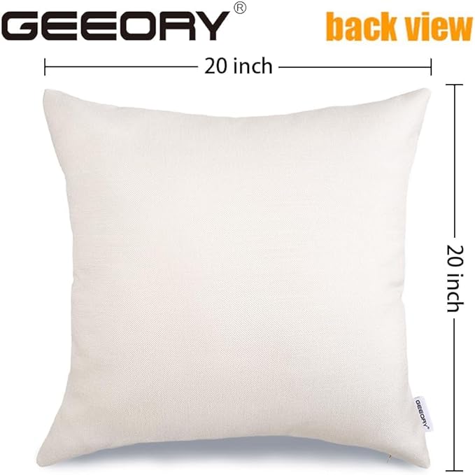 GEEORY Fall Pumpkin Sunflowers Pillow Covers 20x20 Inch Set of 4, Mason Jars Sweet Home Buffalo Plaid Bowknot Autumn Thanksgiving Decorative Throw Pillows Farmhouse Decoration for Sofa Aqua