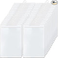 Frcctre 30 Pack 10 x 15 Inches Hanging Storage Bags, Large Hook Reusable Clear Hanging Plastic Bags Hang-Up Plastic Polyethylene Bag Reclosable Zip Bag for Storage Organization