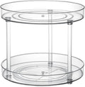 Clear Lazy Susan Organizer, Rotating Kitchen Pantry Organization and Storage, Medicine Cabinet Organizer, Lazy Susan Turntable Organizer for Cabinets, Bathroom, Refrigerator, Dresser, Spice Organizer