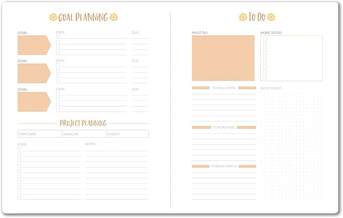 High Note 2026 Planner, 12-Month Monthly Planner Calendar Book with Flexible Softcover, 2026 Planner with Goals and Project Pages, 7.75" x 9.75" by Jess Phoenix