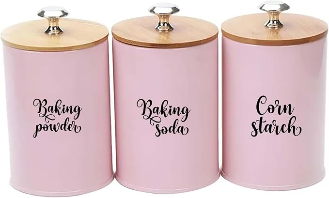 Pantry Organization Labels, Pantry Labels for Jars Containers Set of 7, Black Script Font, Common Baking Ingredients AG 11025