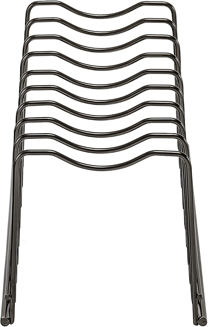Pot Lid Holder Organizer, Kitchen Countertop Storage Rack Cutting Boards, Bakeware, Pots & Pans, Serving Trays, Reusable Containers in Cabinet Pantry, Stainless Steel