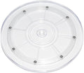 1 Pcs Clear 9 inch Acrylic Lazy Susan Rotating Turntable Organizer Bearings - Round Swivel Plate for Spice Rack, Table, Cake, Kitchen Pantry