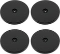 4 Pcs Black 5 inch Acrylic Lazy Susan Rotating Turntable Organizer Bearings - Round Swivel Plate for Spice Rack, Table, Cake, Kitchen Pantry