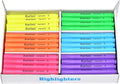 Rarlan Highlighters, Chisel Tip, Assorted Fluorescent, 72 Count Bulk Pack