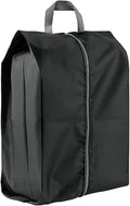 1 Pack Shoe Bags, Reusable Waterproof Shoe Bag for Travel, Gym, Sneaker Storage, Packing in Suitcase (1, Black)