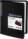 Sooez 30-Pocket Binder with Plastic Sleeves 8.5x11 (Black), Heavy Duty Art Portfolio Folder with Clear Sheet Protectors, Display 60 Pages, Presentation Book for Artwork, Document Organizer Binder