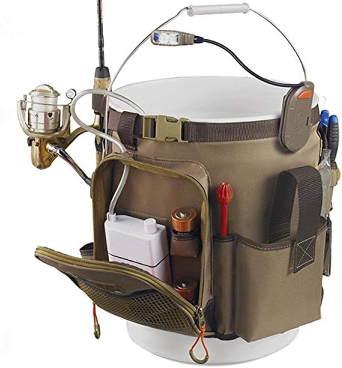 Wild River CLC WL3506 Tackle Tek Rigger Lighted Bucket Organizer with Plier Holder and Retractable Lanyard (Bucket Not Included)