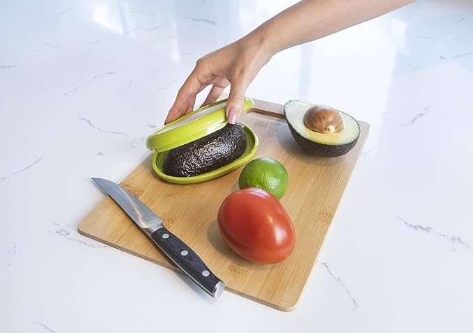 Joie Food Saver, Avocado Fresh Stretch Pod Storage Container, Stores Leftover Half For Fresh Keeping, Keeps Leftover Produce Flavorful and Firm in Fridge