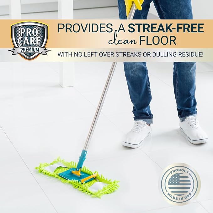 ProCare Bergamot Sage Floor Cleaner (Made in USA) | Vinyl, Wood, Tile, Stone & Laminate Floor Cleaner For Mopping, Household Supplies, Cleaning Solution For Kitchen & Bathroom - 1 Gal (128 Fl Oz)