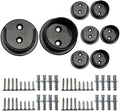 QCAA Premium Solid Brass Closet Pole Socket Set, Heavy Duty, 1-1/2 inch, with Stainless Screws, Oil_Rubbed Bronze, 4 Pairs, Made in Taiwan