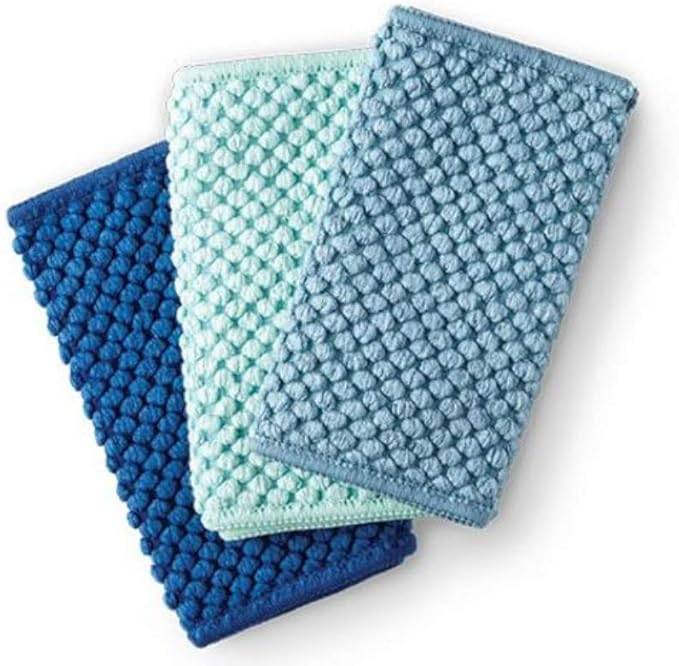 Norwex Counter Cloths (Set of 3) - Sea Mist, Navy, & Teal