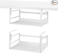 Nxconsu Under Shelf Basket, 2 Pack Under Shelf Storage Organizer, 13.4" | Heavy-Duty Metal Under Cabinet Shelf Basket Holds 30 lb with No-Drill Knob-Lock Clamp for Kitchen Pantry Cupboard