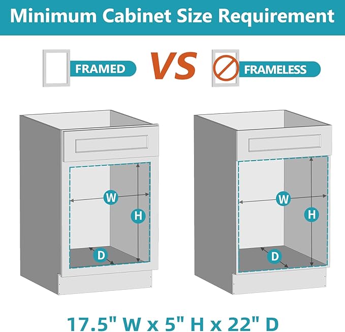 Pull Out Cabinet Drawer 16½” W x 21” D, Soft Close Pull Out Cabinet Organizer, Pull Out Shelves Requires at Least 17½” Cabinet Opening, Bottom Assembly