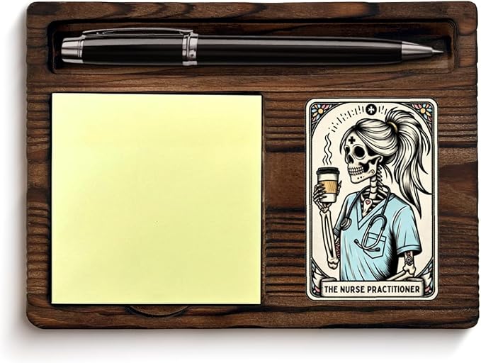 Nurse Practitioner Sticky Note Holder, Funny Gift for NP Nurse Practitioner Self-Stick Note Pad Holders, Nursing Gifts for Coworkers Office