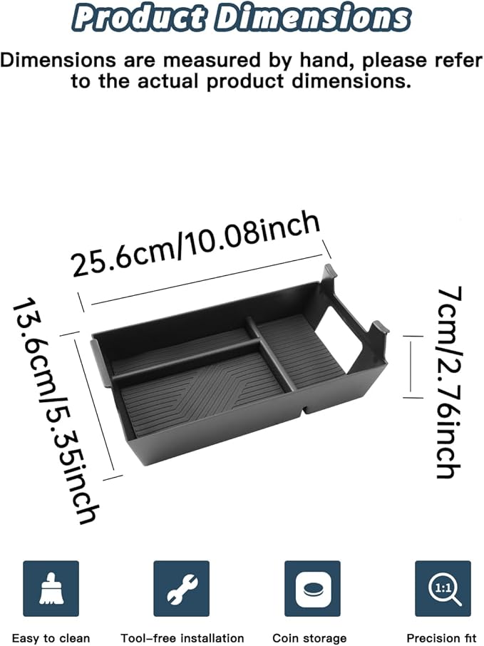 Ruiya E350/E450/E350 4MATIC Console Organizer for 2024-2026 Mercedes E-Class Accessories Armrest Console Organizer Compatible with 2024 2025 2026 Mercedes E-Class Sedan (W214) & E Wagon (S214/X214)