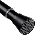 Black Shower Curtain Rod 40-73 inch Black Shower Rod Tension Curtain Rod No Drilling Shower Curtain Rods Spring Tension Shower Rods for Bathroom