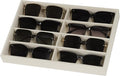 Fordonral Large Velvet Sunglasses Storage Organizers Jewelry Organizer, Velvet Jewelry Organizer, Large Jewelry Drawer Organizer Tray, Eyeglass Organizer Earring Holder Ring Display (Sunglass Tray)