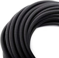 ZhiYo 50FT 3/8” Wire Loom Split Tubing Auto Wire Conduit Flexible Cover | High Temperature Heat Resistant -40F to 257F | Plastic Cover for Electrical Wires & Cables | Flexible Cover, High Temperature Heat Resistant -40F to 257F, Plastic Cover for Elect...