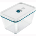ZWILLING Fresh & Save Airtight Glass Food Storage Containers with Lids, Meal Prep Containers, Large, La Mer