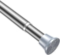AIZESI Silver Spring Tension Curtain Rod, 31-77in, Adjustable, No-Drill | Adjustable No Dril
