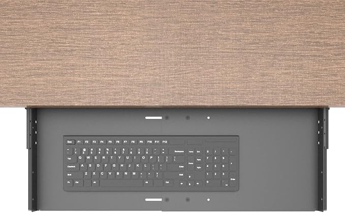 Sliding Keyboard Tray Under Desk, Pull-Out Keyboard and Mouse Tray, 27 x 9.8 inches Large Platform Slide-Out Computer Drawer for Typing, Metal, Black