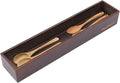 PRATIQUE Bamboo Drawer Organizer,Kitchen Utensil Organizer Silverware Tray,Cutlery Holder, Wood Storage Box for Flatware, Makeup, Bathroom, Office Desk,15 * 3 * 2,Nut-brown