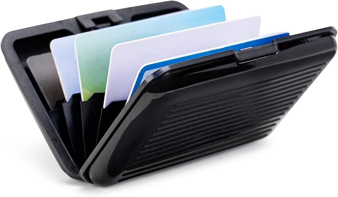Women Credit Cards Holder,RFID Blocking Protection Aluminum Metal Wallet for Men Women Business Card Holder