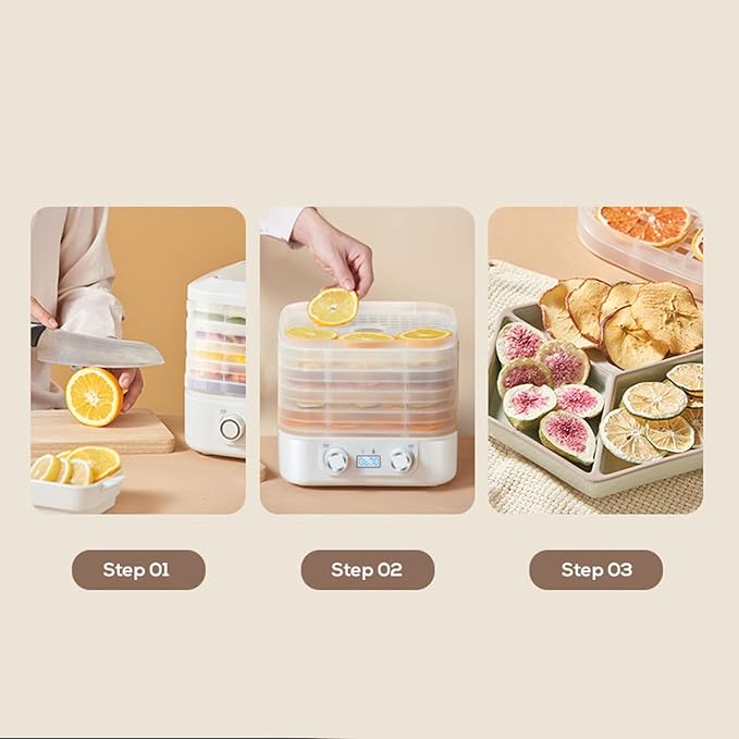 Food Freeze Dryer Machine for Home with 5 Trays, Candy Freeze Dryer with Smart Timer & Temp Control, Freeze Dried Snack Maker for Fruit, Meat & Veggies Storage (Blue)