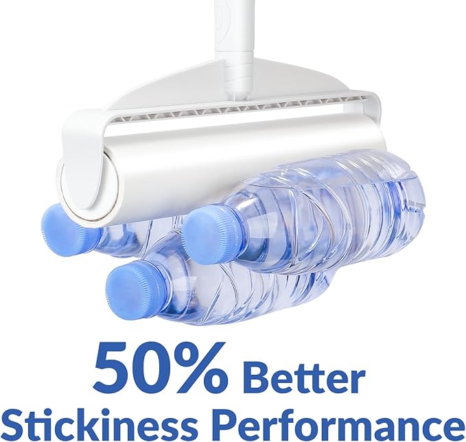 DELOMO 9.45” Large Lint Roller Refills, 6 Racks, 540 Extra Sticky Sheets | Sticky Roller Refills, Easy Tear Sheets, Compatible Only with DELOMO 9.45” Lint Roller, Floors, Carpets, Couches, Pet Hair