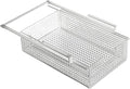 Hanging Pullout Drawer Basket, Space Saving Slide In Basket Organizer for Home Closet Cabinet Bedroom