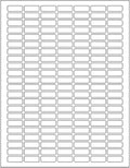 Royal Green White Printable Label Sheets 1" x 0.375" – 15,700 Rectangular Stickers for Laser Printer - 100 Sheets + 10 Bonus Color Sheets - Downloadable Template Included