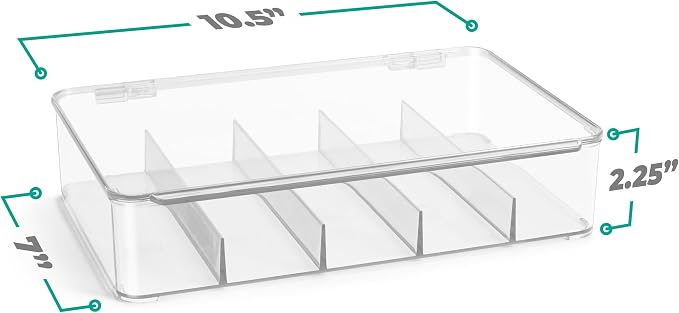 Sorbus Sunglasses Organizer - Plastic Stackable Eyeglass Case Storage Organizer for Multiple Glasses - Reading Glasses