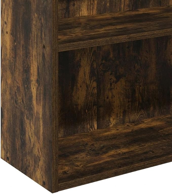 Furnifact Amber Pine 5-Tier Open Shelf Bookcase, Versatile Display and Storage, Wooden Construction for Home and Office, Stylish Durable Design