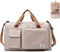 Small Gym Bag for Women, Travel Duffle Bag Carry On Weekender Bag with Shoe Compartment