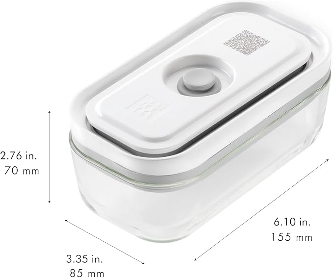 ZWILLING Fresh & Save 4-pc Small Glass Vacuum Sealer Food Storage Containers with Airtight Lids