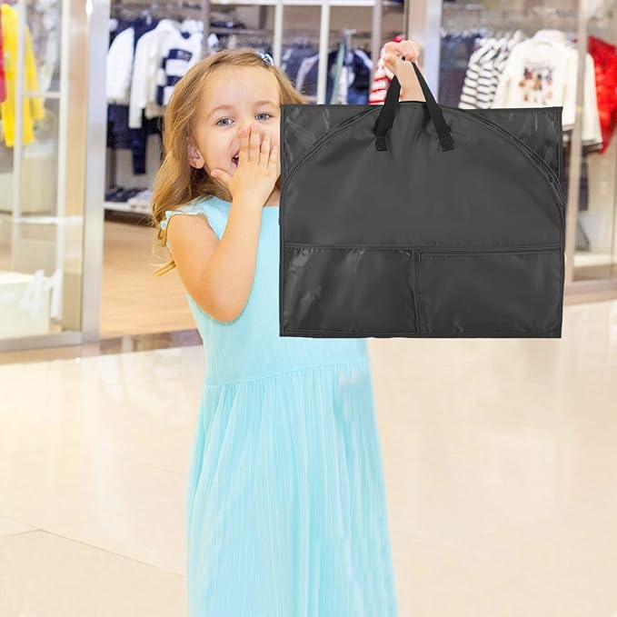 Dance Costume Garment Bag for Dancers,3 Pack Waterproof 40 inch Kids Garment Bag for Dance Competitions with Pockets for Dance Costumes,Cheer Uniform Garment Bags for Hanging Clothes Travel
