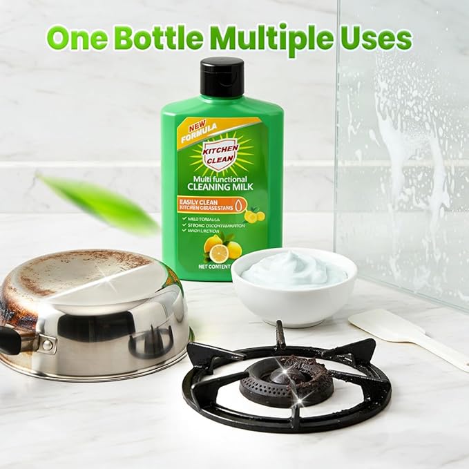 Auiepet 2026 New Cleaning Milk House Cleaner, Powerful Multifunctional Concentrated Cleansing Lotion, Multi-Purpose Effective Cleaning Milk for Household Kitchen and Bathroom (2, One Size)