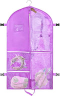 Garment Bag for Dance Costumes, 40 inch Dance Garment Bags for Dancers Hanging Clothes Travel Storage,Kids Dance Recital Bags for Competition,Dance Recital Gifts for Girls