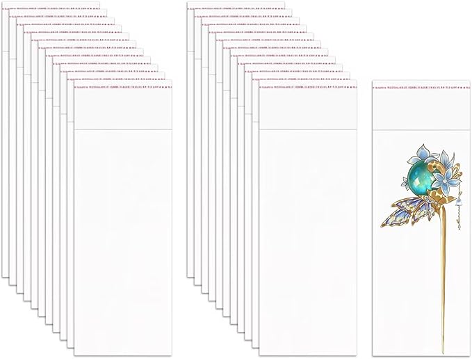 Long Adhesive Cello Bags 3x8'' 500pcs Clear Self Stick Cellophane Bags 2mil OPP Pretzel Rod Bags for Necklaces Bakery Cookies Candies Jewelry Crafts Candles Party Decorative