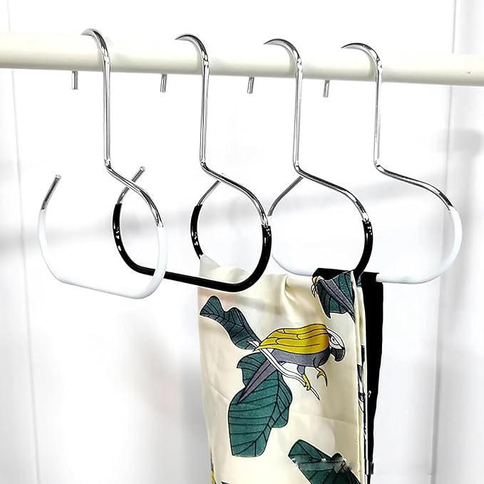 4 Pack Hat Hangers for Closet, Premium Hat Organizer for Baseball Caps, White Baseball Hanger Holder for Closet, Metal Hats Hook Rack Storage Organizer for Cap Head Scarf Belt Tie (4 White)