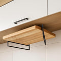 Under Cabinet Metal Cutting Board Rack - 2 Layer Vertical & Horizontal Hanger - Heavy Duty Cutting Board Holder