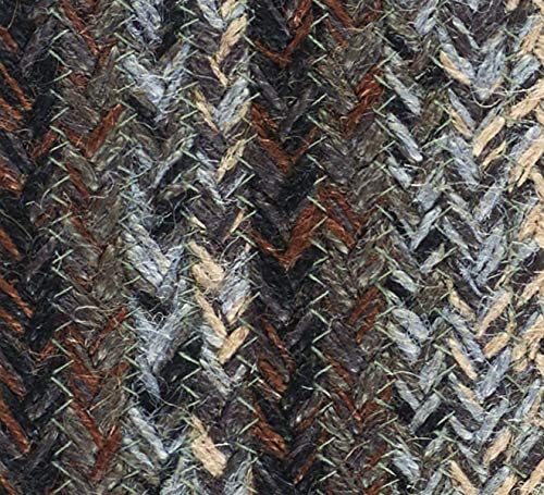| Night Shadow Premium Braided Collection | Primitive, Rustic, Country, Farmhouse Style | Cotton Blend| 30 Days Risk Free | Accent Rug/Door Mat | 4'x6' Rectangular